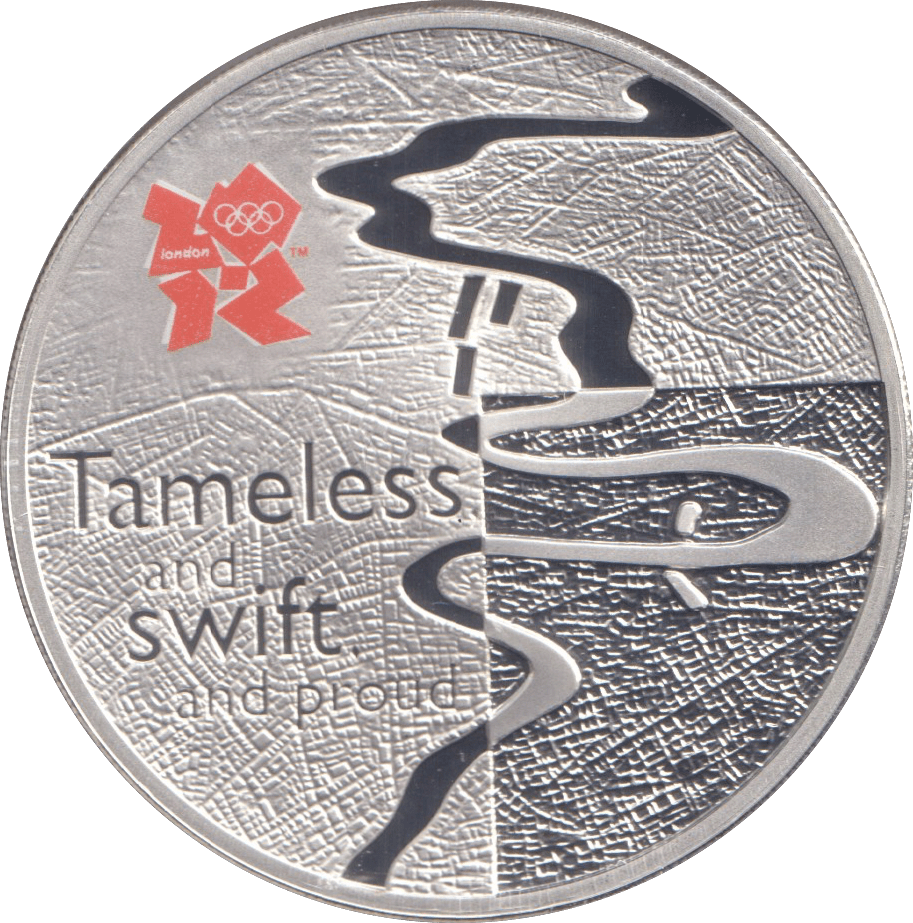 2010 SILVER PROOF RIVER THAMES FIVE POUNDS - £5 Silver Proof - Cambridgeshire Coins