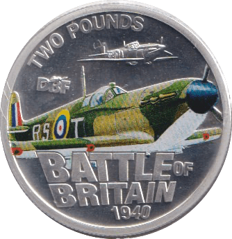 2010 SILVER PROOF TWO POUND BATTLE OF BRITAIN - Cambridgeshire Coins
