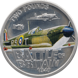 2010 SILVER PROOF TWO POUNDS BATTLE OF BRITAIN JERSEY - SILVER WORLD COINS - Cambridgeshire Coins