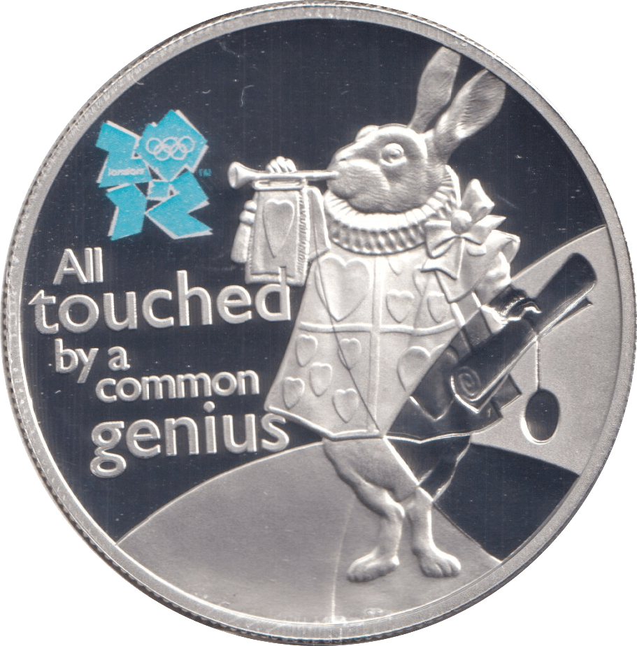 2010 SILVER PROOF WHITE RABBIT FIVE POUNDS - £5 Silver Proof - Cambridgeshire Coins