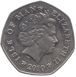 2010 TT FIFTY PENCE ISLE OF MAN - WORLD COINS - Cambridgeshire Coins