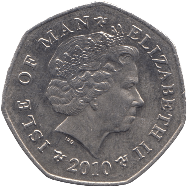 2010 TT FIFTY PENCE ISLE OF MAN - WORLD COINS - Cambridgeshire Coins