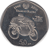 2010 TT LEGENDS 50P - WORLD COINS - Cambridgeshire Coins