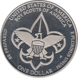 2010 USA SILVER PROOF BOY SCOUTS OF AMERICA COMMEMORATIVE DOLLAR - Silver Proof - Cambridgeshire Coins