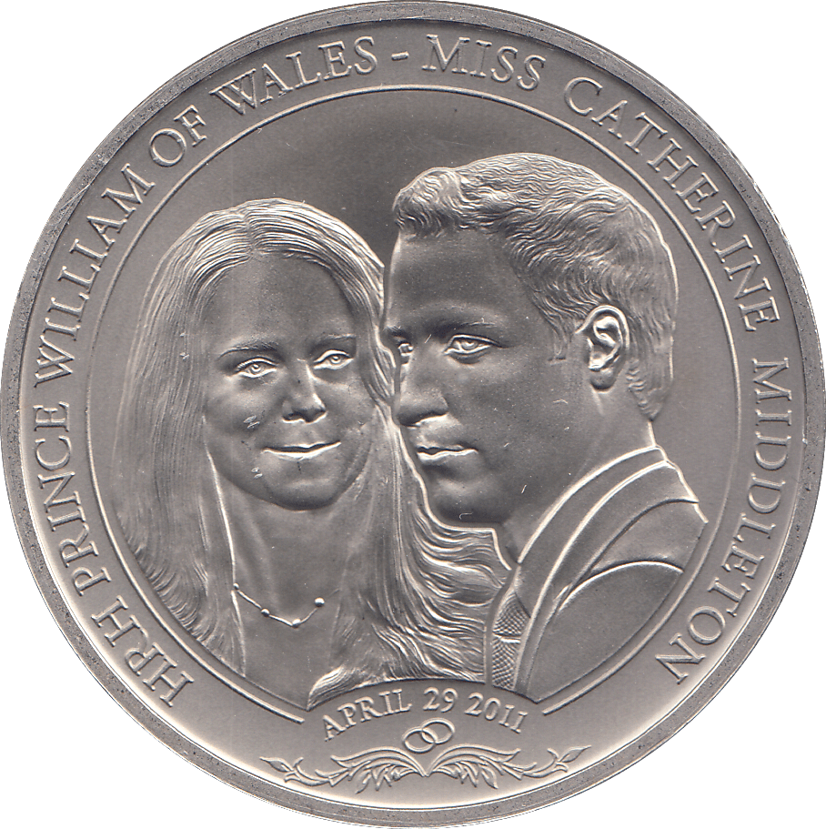 2011 1 DOLLAR PRINCE WILLIAM & KATE MIDDLETON ( BU ) - WORLD COINS - Cambridgeshire Coins