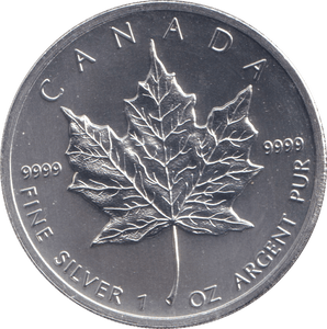 2011 1 OZ .999 FINE SILVER 5 DOLLARS CANADA - SILVER WORLD COINS - Cambridgeshire Coins