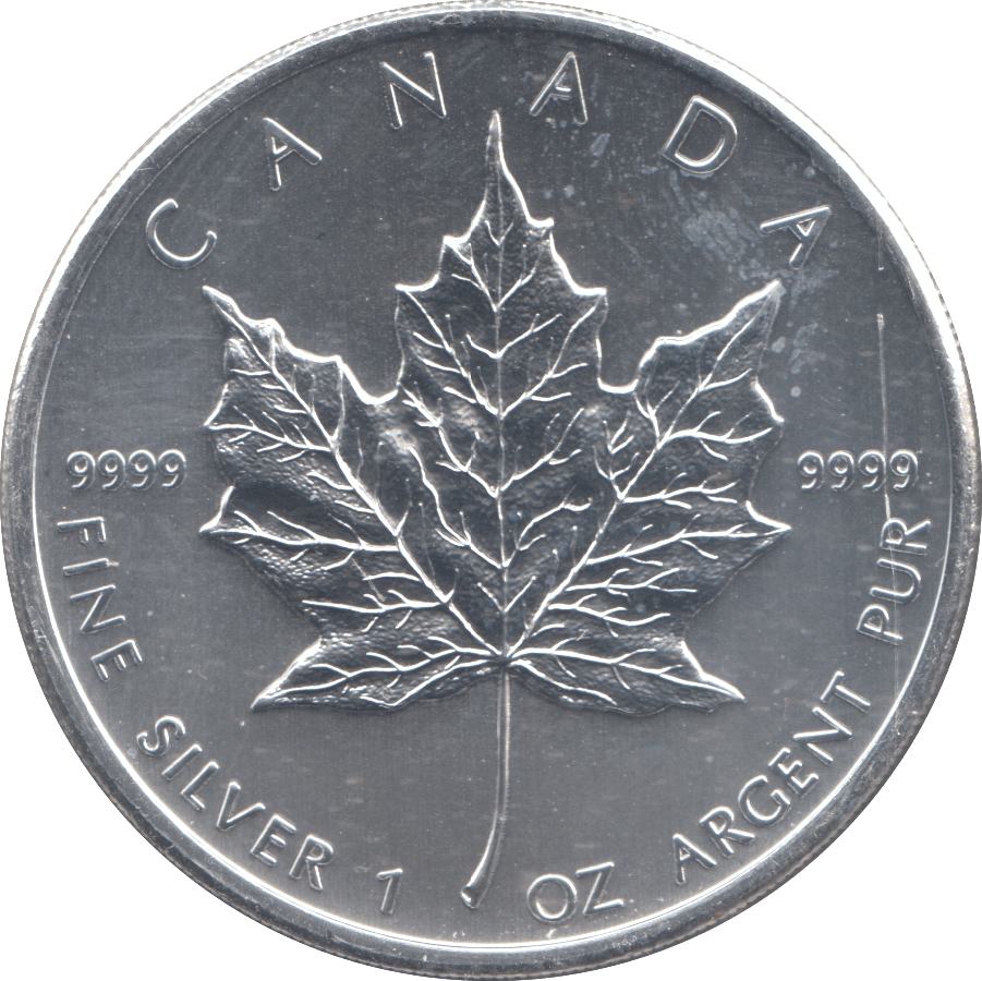 2011 1 OZ SILVER FIVE DOLLAR CANADA MAPLE LEAF - WORLD COINS - Cambridgeshire Coins