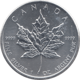2011 1 OZ SILVER FIVE DOLLAR CANADA MAPLE LEAF - WORLD COINS - Cambridgeshire Coins