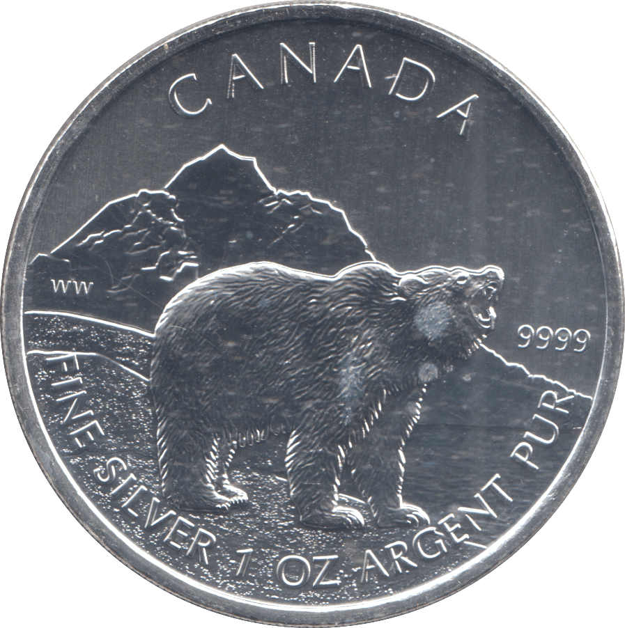 2011 1 OZ SILVER FIVE DOLLAR CANADA - WORLD COINS - Cambridgeshire Coins
