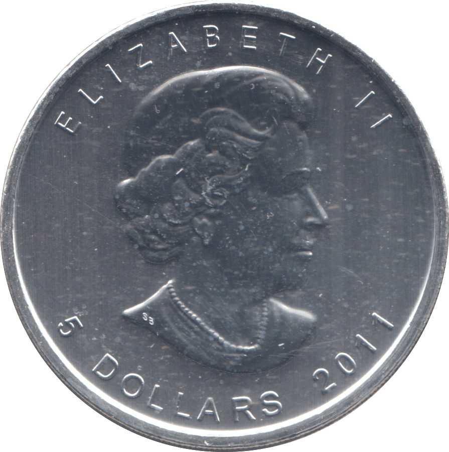 2011 1 OZ SILVER FIVE DOLLAR CANADA - WORLD COINS - Cambridgeshire Coins