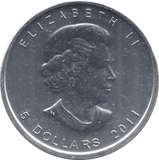 2011 1 OZ SILVER FIVE DOLLAR CANADA - WORLD COINS - Cambridgeshire Coins