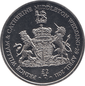 2011 2 POUND PRINCE WILLIAM AND CATHERINE WEDDING ( BU ) - WORLD COINS - Cambridgeshire Coins