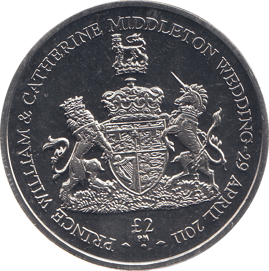 2011 2 POUND PRINCE WILLIAM AND CATHERINE WEDDING ( BU ) - WORLD COINS - Cambridgeshire Coins