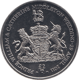 2011 2 POUND PRINCE WILLIAM AND CATHERINE WEDDING ( BU ) - WORLD COINS - Cambridgeshire Coins