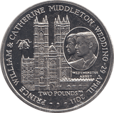 2011 2 POUND PRINCE WILLIAM & KATE MIDDLETON WEDDING ( BU ) - WORLD COINS - Cambridgeshire Coins
