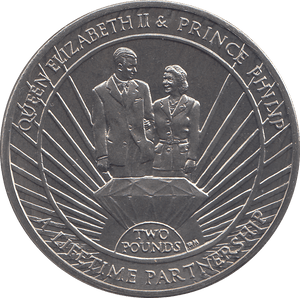 2011 2 POUND QUEEN ELIZABETH & PRINCE PHILLIP DIAMOND JUBILEE ( BU ) - WORLD COINS - Cambridgeshire Coins