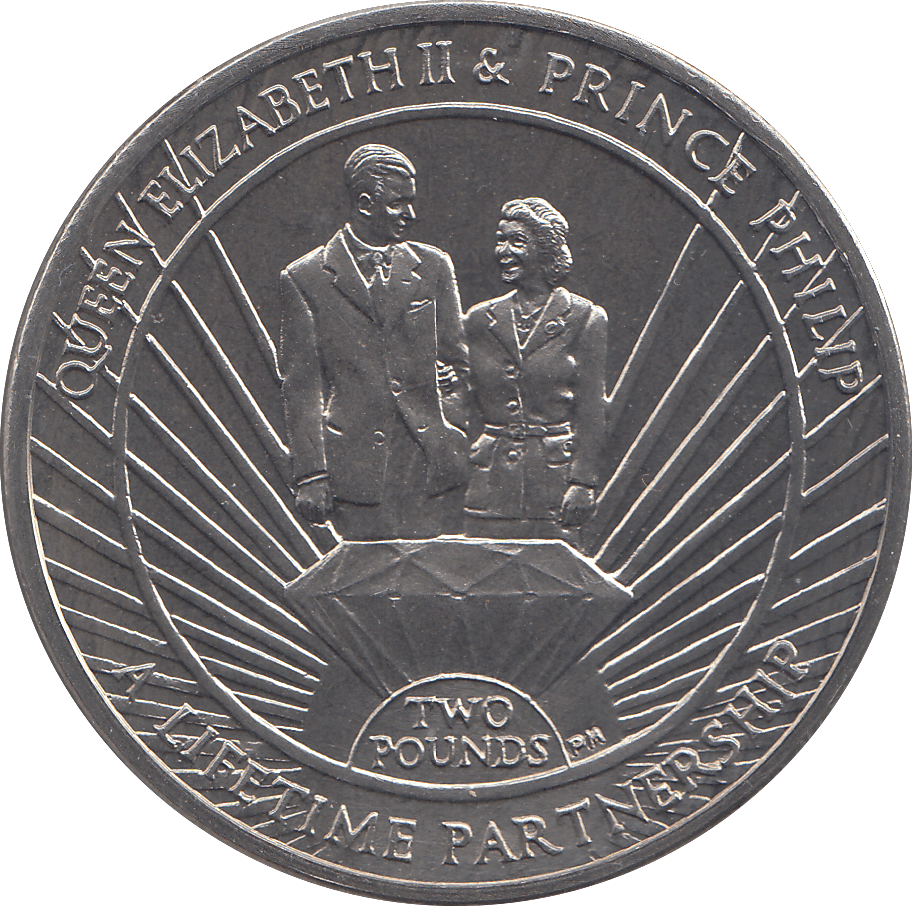 2011 2 POUND QUEEN ELIZABETH & PRINCE PHILLIP DIAMOND JUBILEE ( BU ) - WORLD COINS - Cambridgeshire Coins