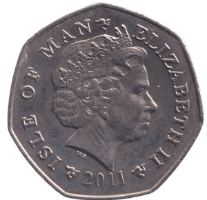 2011 50P YAHAMA TT RACE ISLE OF MAN - WORLD COINS - Cambridgeshire Coins