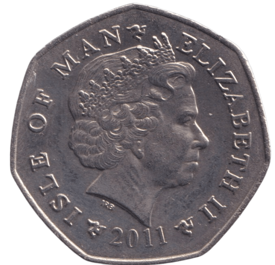2011 50P YAHAMA TT RACE ISLE OF MAN - WORLD COINS - Cambridgeshire Coins