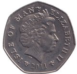 2011 50P YAHAMA TT RACE ISLE OF MAN - WORLD COINS - Cambridgeshire Coins