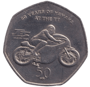 2011 50P YAHAMA TT RACE ISLE OF MAN - WORLD COINS - Cambridgeshire Coins