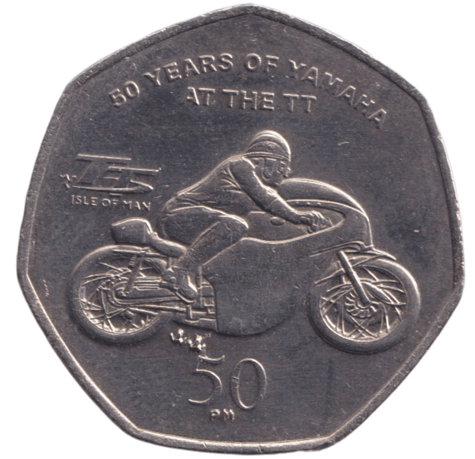 2011 50P YAHAMA TT RACE ISLE OF MAN - WORLD COINS - Cambridgeshire Coins
