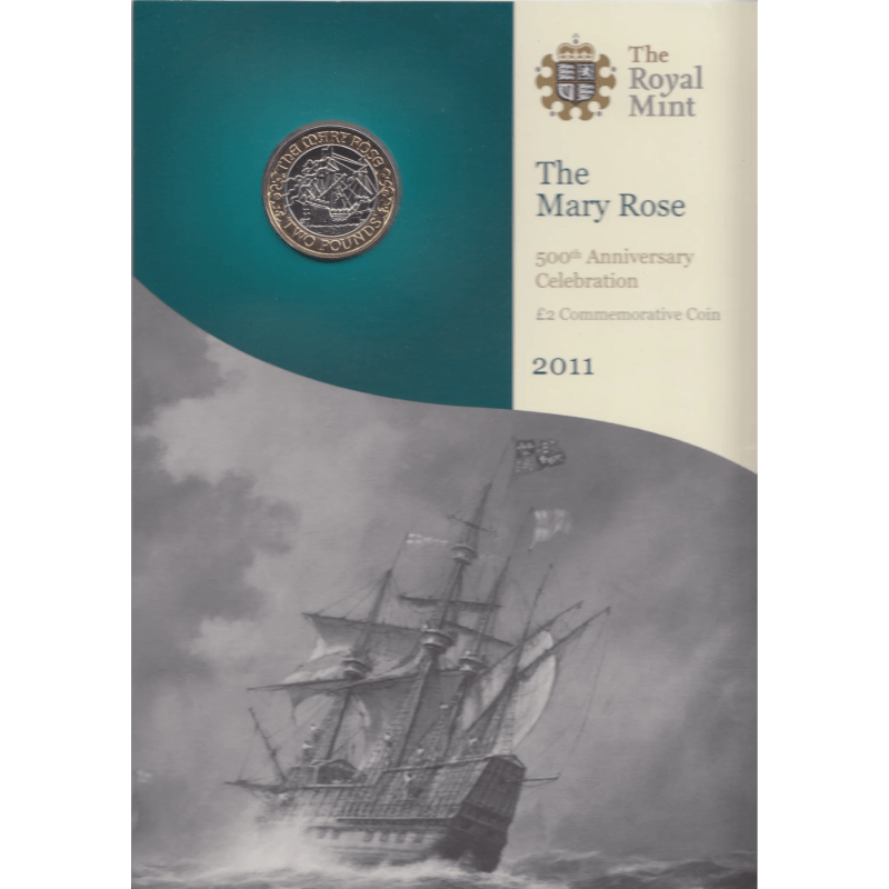 2011 BRILLIANT UNCIRCULATED £2 PRESENTATION PACK MARY ROSE - £2 BU PACK - Cambridgeshire Coins
