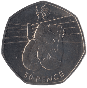 2011 BRILLIANT UNCIRCULATED LONDON OLYMPIC 2012 50p BOXING - 50p BU - Cambridgeshire Coins