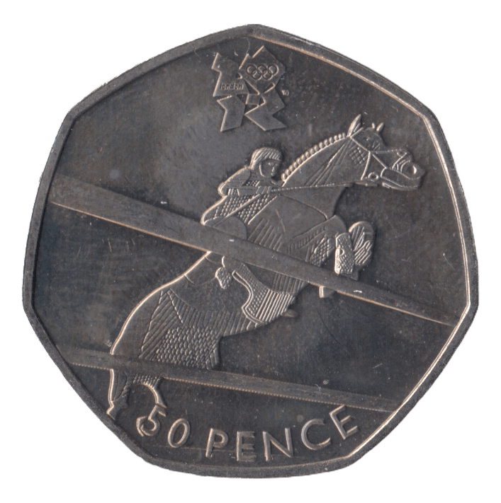 2011 BRILLIANT UNCIRCULATED LONDON OLYMPIC 2012 50p EQUESTRIAN - 50p Olympic BU - Cambridgeshire Coins