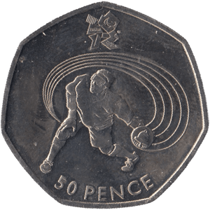 2011 BRILLIANT UNCIRCULATED LONDON OLYMPIC 2012 50p GOALBALL - 50p BU - Cambridgeshire Coins