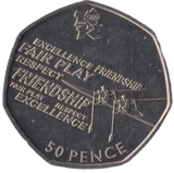 2011 BRILLIANT UNCIRCULATED LONDON OLYMPIC 2012 50p ROWING - 50p BU - Cambridgeshire Coins