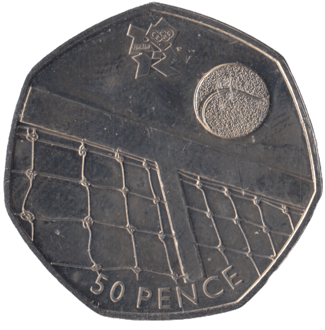 2011 BRILLIANT UNCIRCULATED LONDON OLYMPIC 2012 50p TENNIS - 50p BU - Cambridgeshire Coins