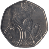 2011 BRILLIANT UNCIRCULATED LONDON OLYMPIC 2012 50p WHEELCHAIR RUGBY - 50p BU - Cambridgeshire Coins