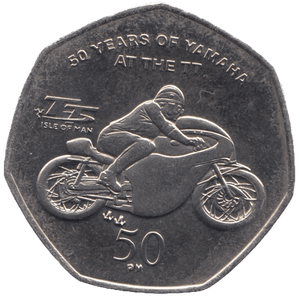 2011 BRILLIANT UNCIRCULATED TT FIFTY PENCE ISLE OF MAN - WORLD COINS - Cambridgeshire Coins