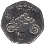2011 BRILLIANT UNCIRCULATED TT FIFTY PENCE ISLE OF MAN - WORLD COINS - Cambridgeshire Coins