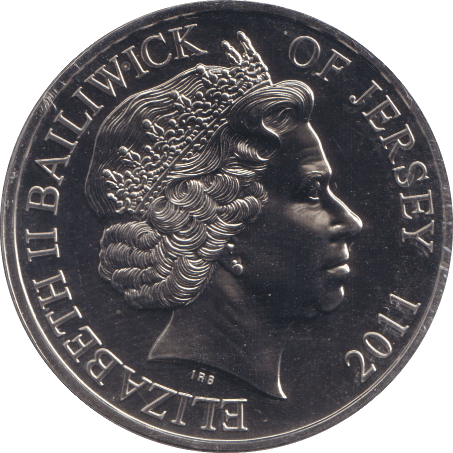 2011 BU FIVE POUND BAILIWICK OF JERSEY - WORLD COINS - Cambridgeshire Coins