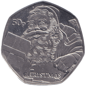 2011 CHRISTMAS 50P FATHER CHRISTMAS ISLE OF MAN ( BUNC ) - 50P REGIONAL ISSUES - Cambridgeshire Coins