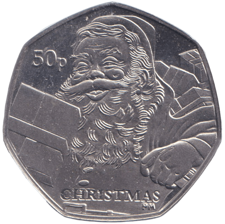 2011 CHRISTMAS 50P FATHER CHRISTMAS ISLE OF MAN ( BUNC ) - 50P REGIONAL ISSUES - Cambridgeshire Coins