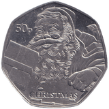 2011 CHRISTMAS 50P FATHER CHRISTMAS ISLE OF MAN ( BUNC ) - 50P REGIONAL ISSUES - Cambridgeshire Coins