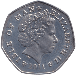 2011 CHRISTMAS 50P FATHER CHRISTMAS ISLE OF MAN ( BUNC ) - 50P REGIONAL ISSUES - Cambridgeshire Coins