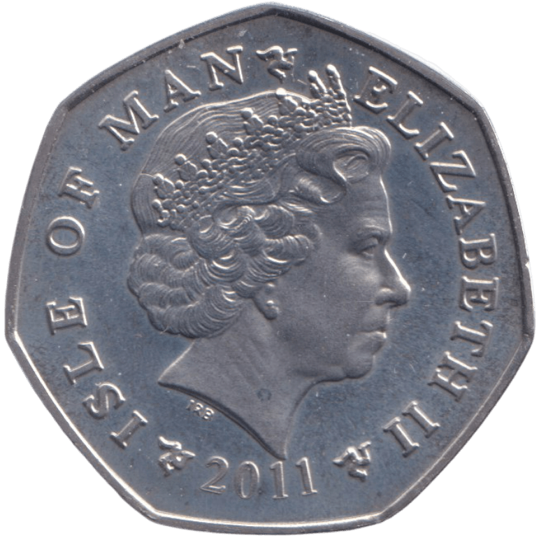 2011 CHRISTMAS 50P FATHER CHRISTMAS ISLE OF MAN ( BUNC ) - 50P REGIONAL ISSUES - Cambridgeshire Coins