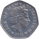 2011 CHRISTMAS 50P FATHER CHRISTMAS ISLE OF MAN ( BUNC ) - 50P REGIONAL ISSUES - Cambridgeshire Coins