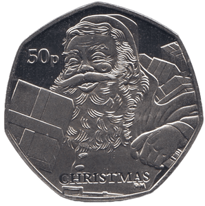 2011 CHRISTMAS 50P FATHER CHRISTMAS ISLE OF MAN ( PROOF ) - 50P CHRISTMAS COINS - Cambridgeshire Coins