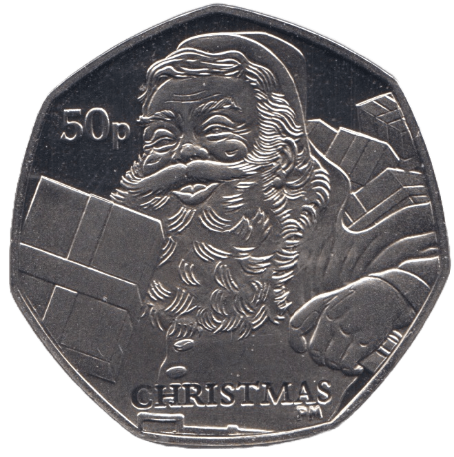 2011 CHRISTMAS 50P FATHER CHRISTMAS ISLE OF MAN ( PROOF ) - 50P CHRISTMAS COINS - Cambridgeshire Coins