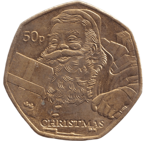 2011 CHRISTMAS 50P FATHER CHRISTMAS ISLE OF MAN - 50P REGIONAL ISSUES - Cambridgeshire Coins
