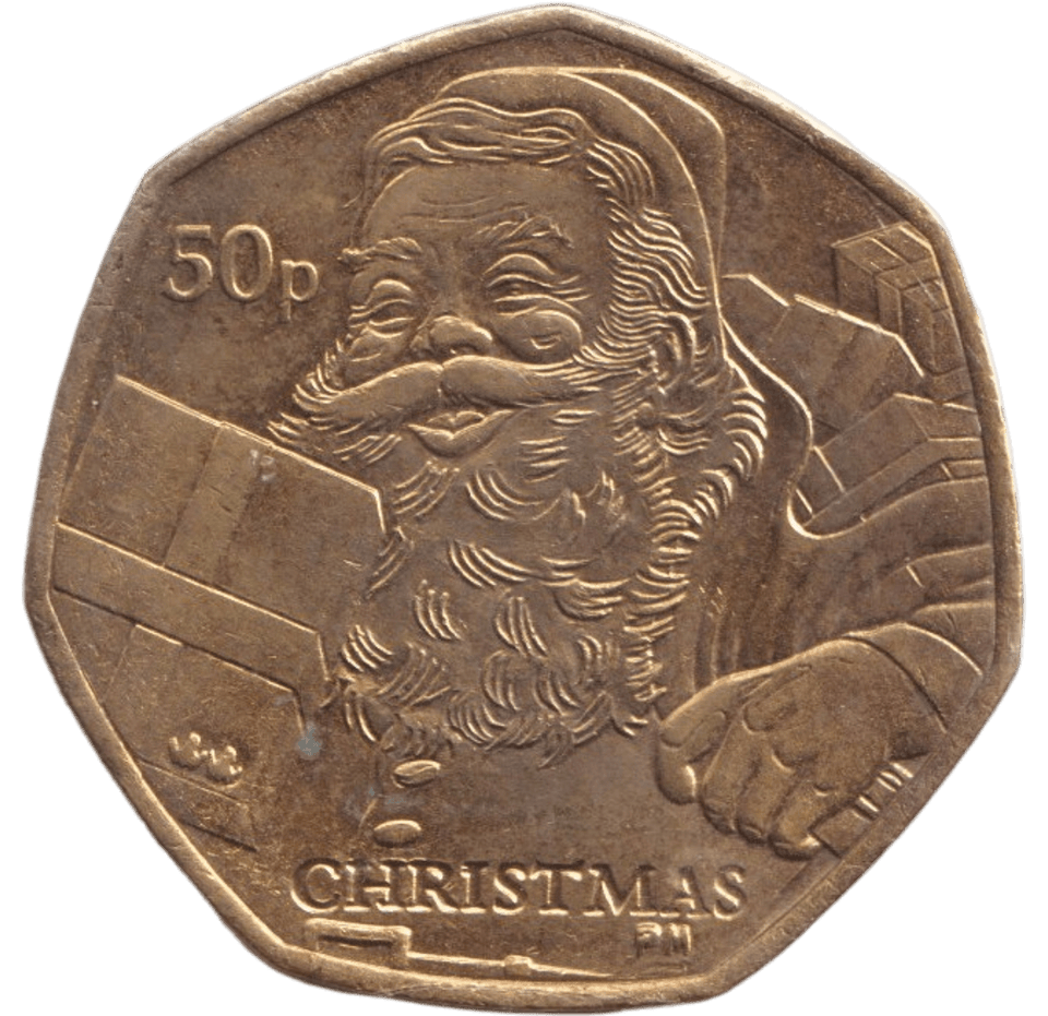 2011 CHRISTMAS 50P FATHER CHRISTMAS ISLE OF MAN - 50P REGIONAL ISSUES - Cambridgeshire Coins