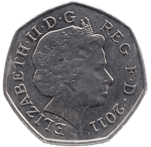 2011 CIRCULATED LONDON OLYMPIC 2012 50p AQUATICS - 50p CIRCULATED OLYMPIC - Cambridgeshire Coins