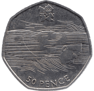 2011 CIRCULATED LONDON OLYMPIC 2012 50p AQUATICS - 50p CIRCULATED OLYMPIC - Cambridgeshire Coins