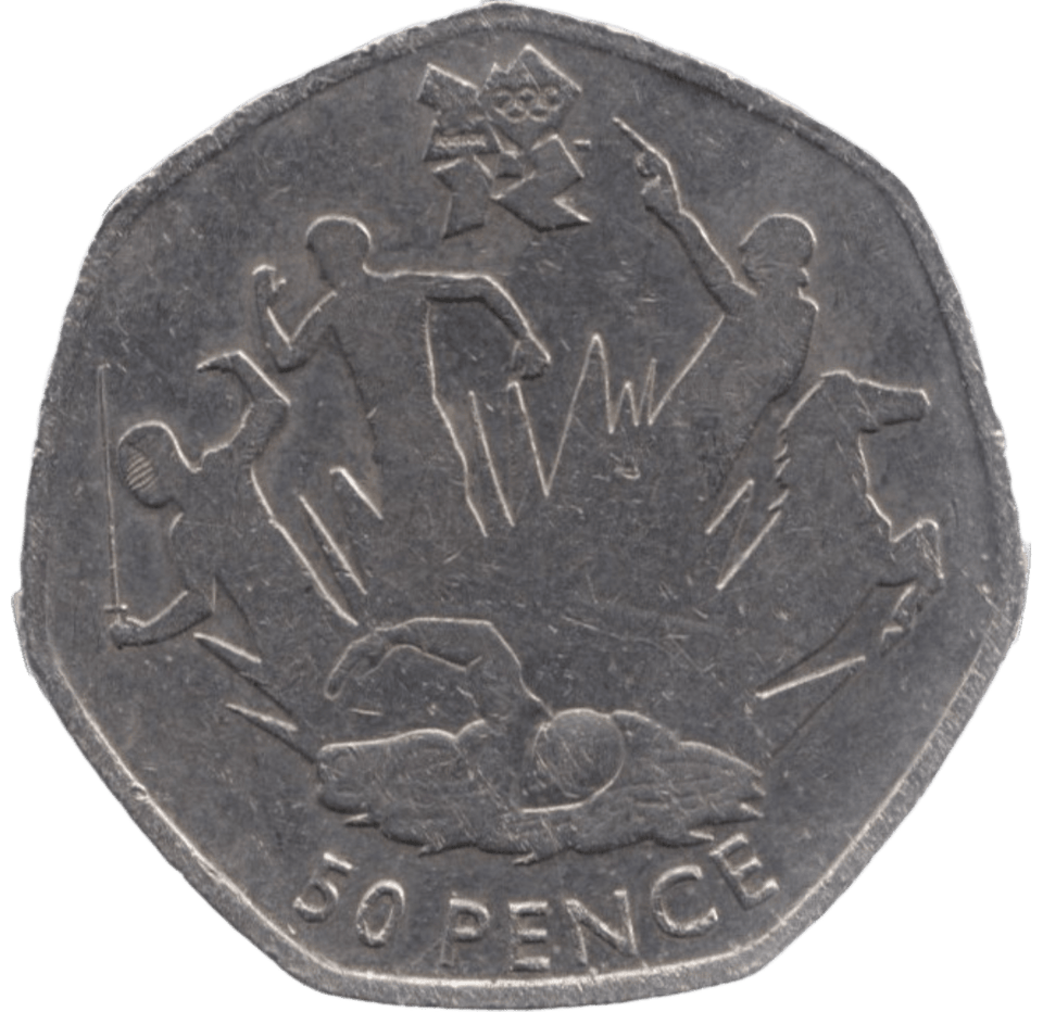 2011 CIRCULATED LONDON OLYMPIC 2012 50p PENTATHLON - 50p CIRCULATED OLYMPIC - Cambridgeshire Coins