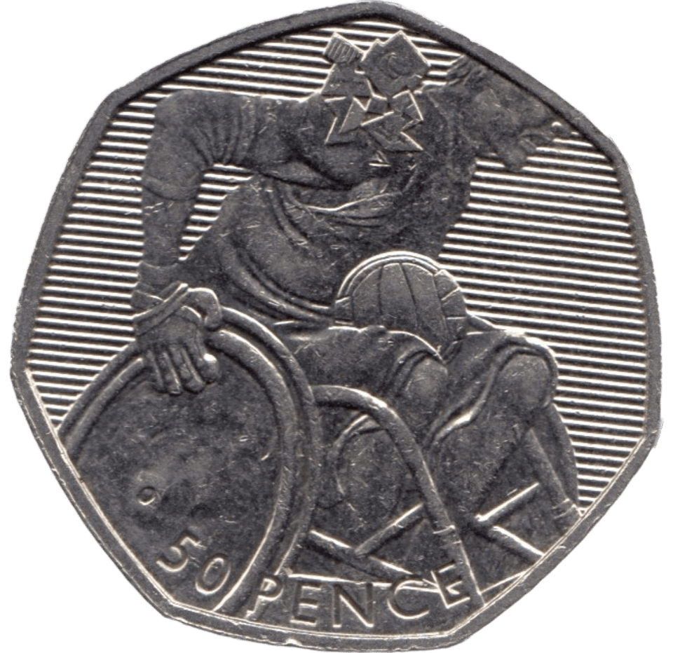 2011 CIRCULATED LONDON OLYMPIC 2012 50p WHEELCHAIR RUGBY - 50p CIRCULATED OLYMPIC - Cambridgeshire Coins